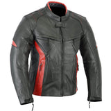 Men Wear Motorbike Leather Jacket