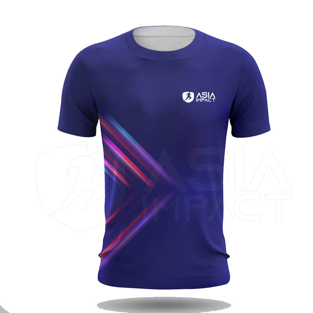 Men's Polyester T-Shirt High Quality OEM Short Sleeve Sportswear Breathable