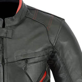 Men Wear Motorbike Leather Jacket